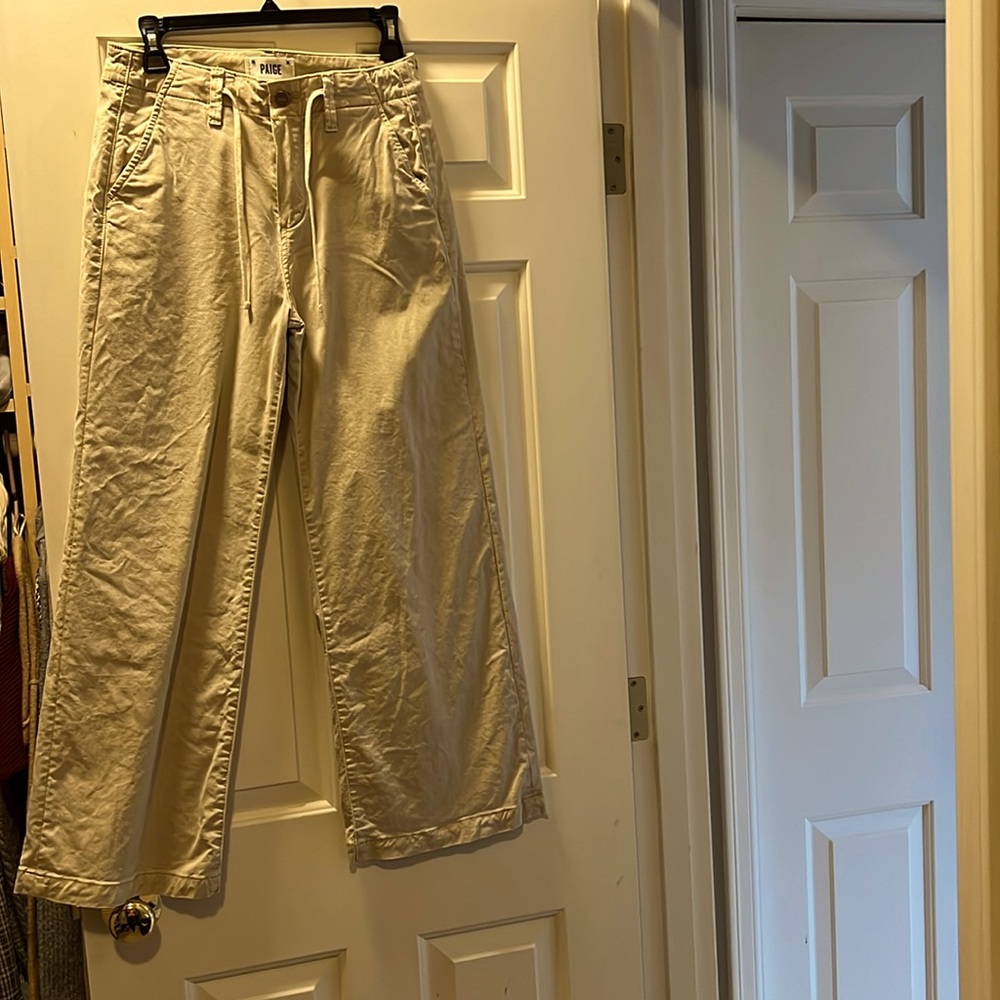 Size 26 Wide Leg pant by Paige on Khaki
